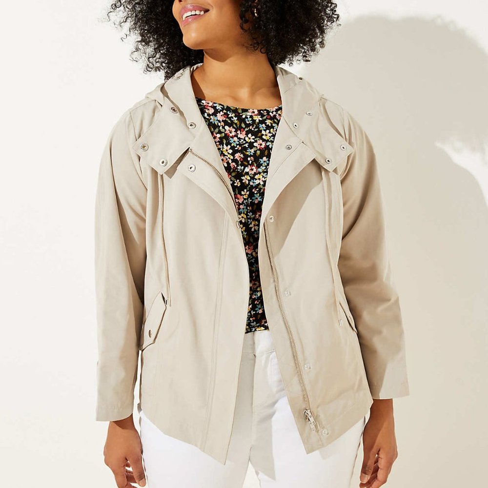 New LOFT Khaki Raincoat